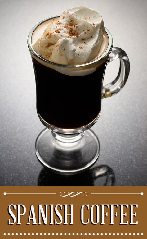 Mexican Coffee Recipe With Alcohol, Spanish Coffee Cocktail, Rum Coffee Drinks, Hot Coffee Drinks With Alcohol, Special Coffee Recipes, Spanish Coffee Recipe, Spanish Drinks, Hot Coffee Drinks, Spanish Coffee