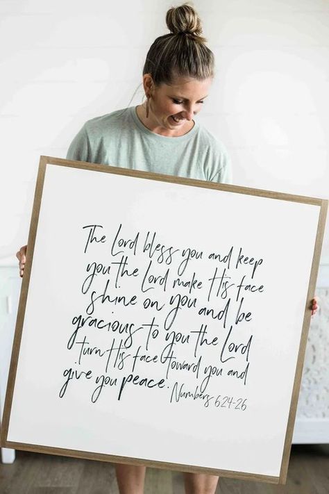 Looking for Christian Wall Art? Check out our The Lord Bless You Wall Art piece! Get 15% off with code PINTEREST15. Joyfully Said, Inspired Decor. Walls Color, Weathered Grey Stain, Scripture Wall Decor, Grandmother House, Prayer Wall, Christian Decor, Scripture Wall Art, Prayer Room, Bible Verse Wall