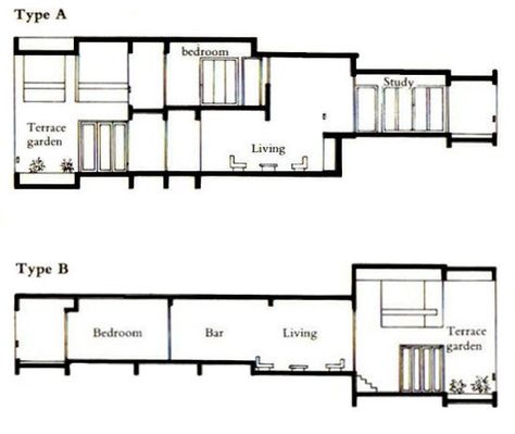 1970 - Kanchanjunga apartments - Charles Correa - Mumbai, India2 Kanchanjunga Apartments, Underground Architecture, Charles Correa, Suburban House, Art Optical, Social Housing, Bedroom Bar, Garden Living, Split Level