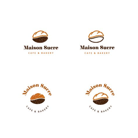 Organic Bakery Logo, How To Make Logo Design, Bakery Logo Minimal, Bread Logo Design, Cafe Logo Ideas, Bakery Cafe Logo, Coffee And Bakery, Bread Logo, Logo Design Coffee