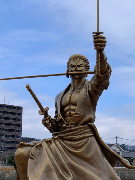 Locations of All ONE PIECE Statues in Kumamoto, Japan Kumamoto Japan, Japan Vacation, Garden Entrance, Kumamoto, Kyushu, Nico Robin, Roronoa Zoro, Central Park, Bike Ride