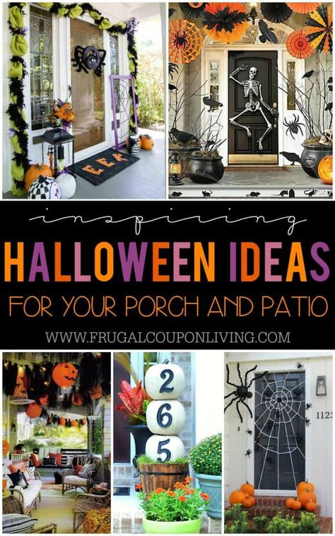 October Season, Halloween Decorations Outdoor Porch, Diy Halloween Dekoration, Porch Halloween, Halloween Mantle, Fall Entryway, Patio Inspiration, Diy Outdoor Decor, Framed Chalkboard