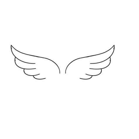 Tiny Wings Tattoo, Angel Wing Fine Line Tattoo, Simple Angel Wing Tattoo, Angel Wing Small Tattoo, Minimal Angel Wings Tattoo, Wings Minimalist Tattoo, Angel Wings Fine Line Tattoo, Small Wings Tattoo Design, Wings Small Tattoo