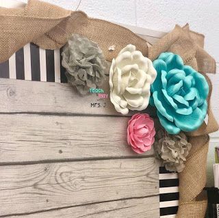 Shiplap Bulletin Board, Burlap Border, Rustic Classroom Decor, Office Bulletin Boards, Pastel Classroom, Creative Teaching Press, Classroom Makeover, Teacher Created Resources, Organized Mom