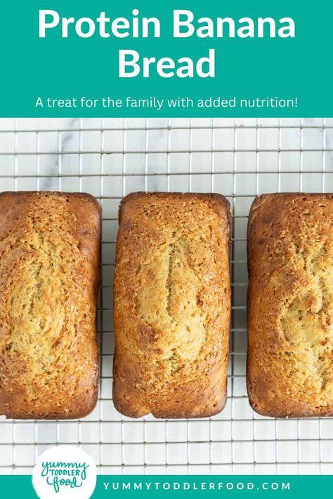 Protein Banana Bread Preschool Meals, Homemade Protein Powder, Banana Scones, Protein Banana Bread, Toddler Recipes, Peanut Butter Protein, Toddler Food, Kid Food, Coconut Recipes