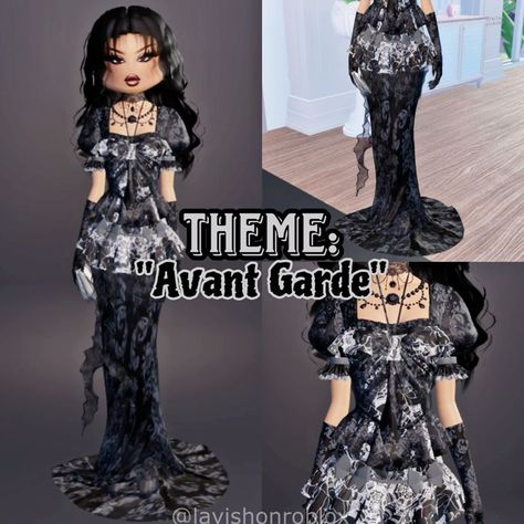 Dit Avant Garde Theme, Di Avant Garde Theme, Avant Garde Dress To Impress No Vip, Avant Grade Drees To Impress, Dress To Impress Outfits Avant Garde, Dti Theme Avant Garde, Dti Outfits Avant-garde, Avant Grade Dti Outfit, Avant Garde Outfits Dress To Impress