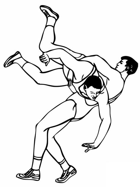 Wrestling Coloring Pages Wrestling Tattoos, Wrestling Workout, Wrestling Memes, Wrestling Quotes, Sports Coloring Pages, Free Kids Coloring Pages, Paw Patrol Coloring Pages, Gym Art, Blurred Background Photography