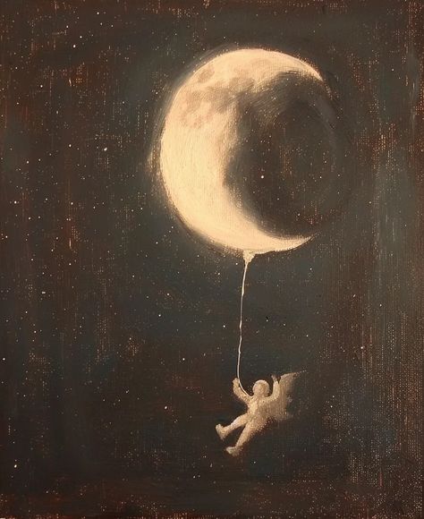 The painting is in dark blue. A crescent moon is floating in the center of the picture ->> more details in ai-img-gen.com Aesthetic Moon Pics, Half Moon Painting, White Shirt And Brown Pants, Crescent Moon Painting, Moon Room, Interior Textures, Moon Palace, Character Board, Moon Pictures