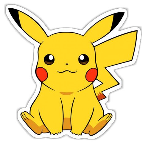 Pokemon Decal, Pokemon Themed Party, Pikachu Drawing, Pokemon Birthday Party, Pokemon Stickers, 디즈니 캐릭터, Cute Pikachu, Pokemon Party, Pokemon Birthday