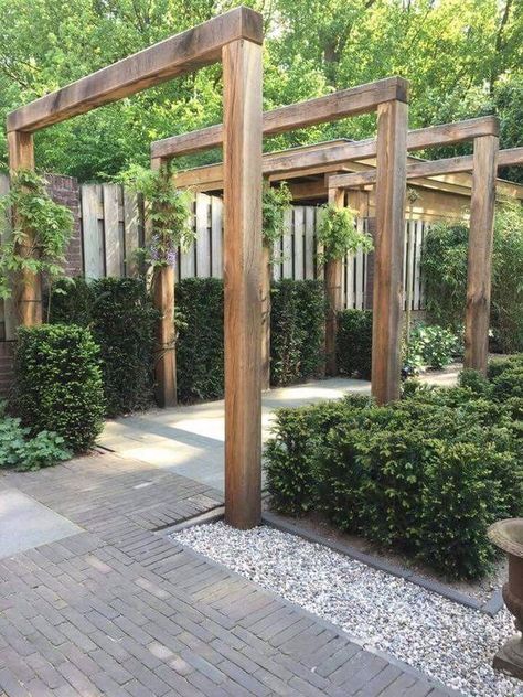 Modern Pergola Designs, Building A Pergola, Pergola Garden, Modern Pergola, Pergola Design, Modern Backyard, Pergola Plans, Diy Pergola, Garden In The Woods