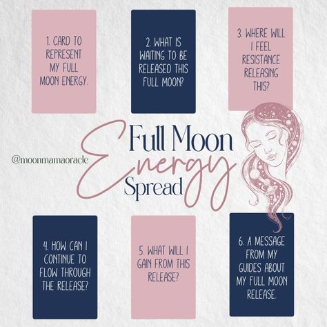 #fullmoontarot hashtag on Instagram • Photos and videos Tarot Spreads For Full Moon, Full Moon Spread Tarot, Full Moon Oracle Spread, Full Moon Spread, Full Moon Tarot Spread, Moon Phases Meaning, Witch Inspiration, Spiritual Cards, Oracle Spreads