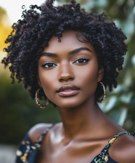 51 Stunning Short Haircuts for Black Women: Embrace Your Natural Beauty - Page 4 of 17 - The Fusion Feed Curly Afro Hair, Short Haircuts For Black Women, Short Twists, Mom Hair, 46th Birthday, Haircuts For Black Women, Protective Hair, Natural Hair Short Cuts, Haute Hair