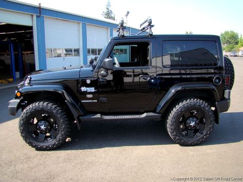 Bds Suspension 3" lift on a 2011 Jeep Wrangler.http://www.salemoffroadcenter.com/ Jeep Garage, Two Door Jeep Wrangler, Black Jeep Wrangler, Badass Jeep, 2011 Jeep Wrangler, Jeep Mods, Jeep Wrangler Accessories, Black Jeep, Jeep Wrangler Sport