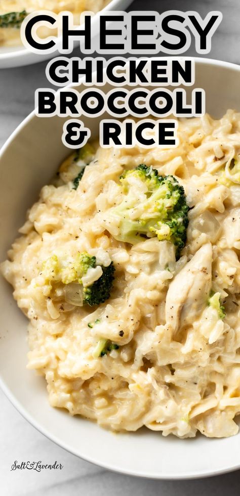 Chicken And Rice Rotisserie, One Pot Broccoli Chicken Rice, Chicken And Rice Recipes With Rotisserie Chicken, Chicken And Rice Using Rotisserie Chicken, Easy Meals Using Rotisserie Chicken, Rotisserie Chicken Recipes Leftover Crock Pot, Alfredo Chicken And Rice, Broccoli Rotisserie Chicken, Chicken Broccoli Rice One Pot