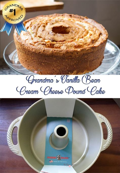 Grandma's Vanilla Bean Cream Cheese Pound Cake Collage2 Vanilla Bean Cream, Cheese Pound Cake, Vanilla Bean Cakes, Coconut Dessert, Cake Girl, Cream Cheese Pound Cake, Brownie Desserts, Oreo Dessert, Pound Cake Recipes