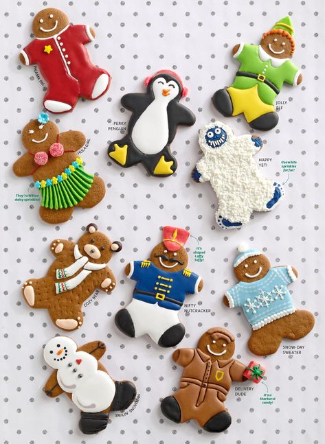 10 Creative Ways to Decorate Gingerbread Man Cookies Decorate Gingerbread Cookies, Decorated Gingerbread Man Cookies, Gingerbread Cookies Decorated, Christmas Shortbread, Gingerbread People, Ginger Bread Cookies Recipe, Man Cookies, Gingerbread Man Cookies, Christmas Sweets