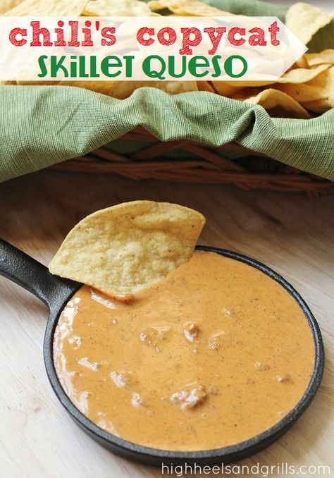 Skillet Queso, Chili Relleno, Queso Dip, Recipe Roundup, Cat Recipes, Dip Recipes, Yummy Appetizers, Restaurant Recipes, Fajitas