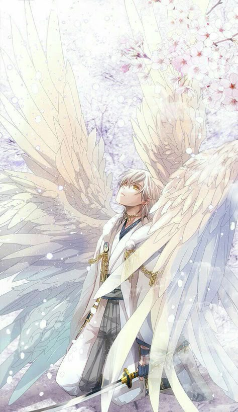 Anime boy, angel, wings, white; Anime Guys 천사와 악마, Anime Body, Art Manga, Manga Boy, 판타지 아트, Cardcaptor Sakura, Anime Angel, Drawing Tutorials