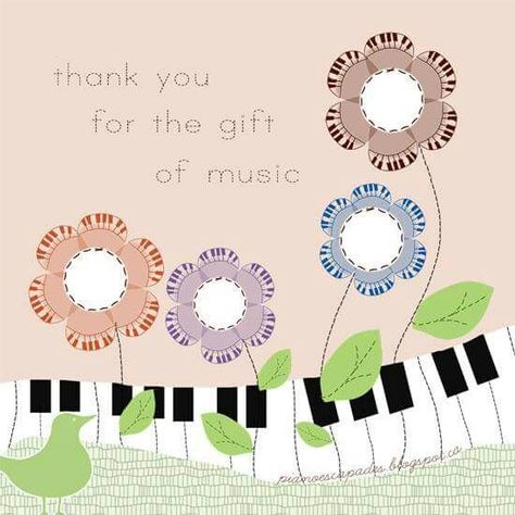 Piano Teacher Gift, Music Printables, Music Math, Piano Ideas, Cute Music, Music Themed Parties, Piano Recital, Free Gift Tags, Music And Movement