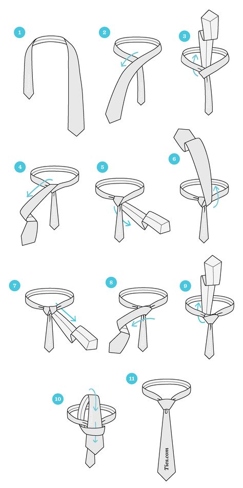 How To Tie A Windsor Knot | Ties.com How To Tie A Full Windsor Knot, How To Tie A Neck Tie Step By Step, Tutor Pakai Dasi, Tutor Dasi, Tutorial Memakai Dasi, Tutorial Pakai Dasi, Hot To Tie A Tie, Tie Making Step By Step, How To Fold A Tie