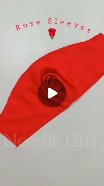 Needle Girl on Instagram: "Viral Rose Sleeves Tutorial 

#design #designerwear #fashion #designerwear #instareels #instagram #explorepage" How To Cut Sleeves, Sleeves Tutorial, Blouse Pattern Free, Blouse Tutorial, Tassels Tutorials, Pola Lengan, Rose Sleeve, Easy Diy Clothes, Sewing Sleeves