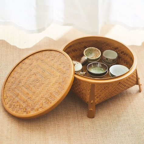 Craft Tea Tray Vintage Bamboo Storage Basket - Bamboo Yellow / S Living Room Items, Home Must Haves, Tray Decor Ideas, Bamboo Storage, Yellow Bamboo, Bamboo Decor, Basket Crafts, Bamboo Crafts, Tray Design