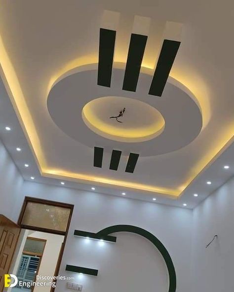 Top 30 Beautiful #False Ceiling + Pop #Ceiling Designs for Living Room & #Bedroom in 2022 | Pop false ceiling design, Ceiling design, Pvc ceiling design Fall Ceiling For Bedroom Modern, Staff Ceiling Designs, Fall Siling Design For Hall Simple, Siling Pop Design, Lobby Down Ceiling Design, Siling Light Design, Hall Celling Design Modern, Pop Design For Hall Simple, Fall Celling Design