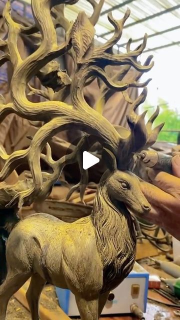 I love woodcarving on Instagram: "thousand year old deer carving 🔥🔥🔥 #wood #woodcarving #woodworker #woodworking #woodwork #deer" Deer Carving, Carving Wood, A Thousand Years, Year Old, Deer, Woodworking, Carving, I Love, Wood