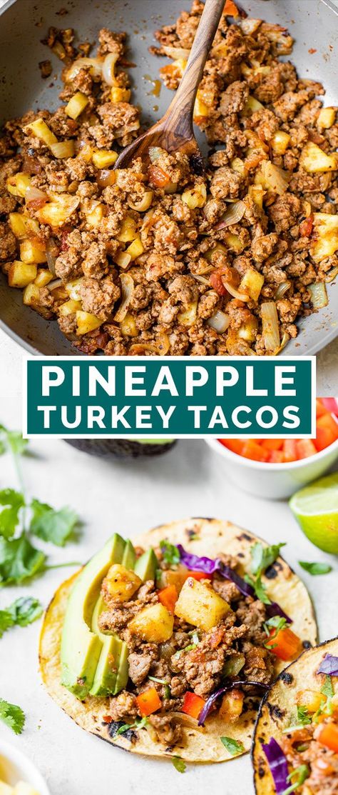 Easy Paleo Ground Turkey Recipes, Ground Turkey And Pineapple Recipes, Group Turkey Recipes Healthy, Turkey Burger Skillet Recipes, Healthy Dinner Recipes With Turkey Meat, Dinner Recipes For Ground Turkey, Sheet Pan Ground Turkey Recipes, Ground Turkey Pineapple Recipes, Paleo Recipes Ground Turkey