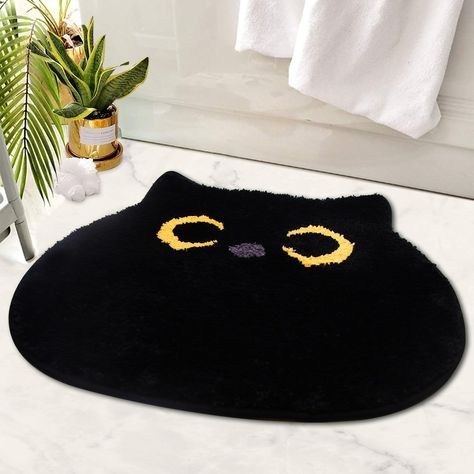 PRICES MAY VARY. 【𝐖𝐢𝐝𝐞 𝐑𝐚𝐧𝐠𝐞 𝐨 𝐟 𝐀𝐩𝐩𝐥𝐢𝐜𝐚𝐭𝐢on】:These versatile cat bath mat can be used on stairs, patios, garages, laundry rooms, indoors and outdoors, use them to decorate your house and welcome guests. The mat prevents dirt, water, sand, mud and snow from entering the house. 【Black Cats Design】:It's a cat bathroom rug that's also a black cats, very cute and fun! Such a cool design, your home will become warm and love because of it, a great home decoration. 【Non-slip Absorbe Black Bathroom Mat, Cat Bathroom, Black Cat Aesthetic, Cat Rug, Cat Bath, Christmas Decorations Bedroom, Cute Black Cats, Cat Room, Bathroom Mat