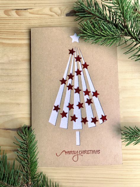 Gingerbread Ideas, Christmas Card Ideas, Christmas Card Art, Christmas Paper Crafts, Homemade Christmas Cards, Christmas Card Crafts, Aktivitas Montessori, Diy Papier, Christmas Tree Cards