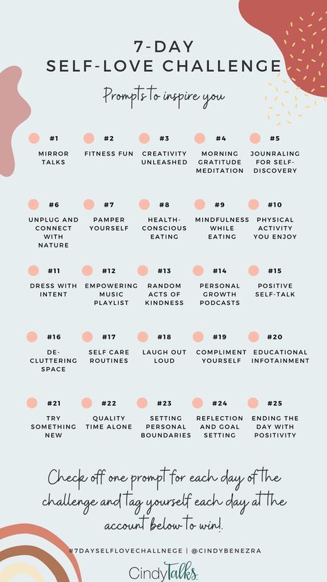 We share a self love challenge where you choose the strategy that works best for you. Embracing self-love is to embrace your significance as a unique individual. We share about the healing power of love and the foundation for relationships. Practicing self-love is not merely a trend; it’s an act of deep personal affirmation. It isn’t about being narcissistic or self-absorbed; it’s about acknowledging and valuing your existence. Save this pin to try this 7 day self love challenge! Self Love Challenge, Practicing Self Love, Mental Health Check, Self Absorbed, Positive Mental Health, Inspirational Speaker, Love Challenge, Mental Health Services, Power Of Love