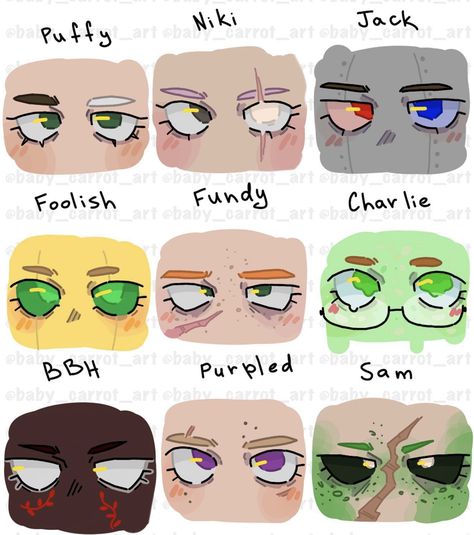 Cartoon Art Styles Eyes Tutorial, Art Eye Styles, Cute Eye Styles Drawing, Art Style Inspiration Eyes, Simple Pixel Art Character Design, Eye Reference Drawing Cartoon, How To Draw Eyes In My Style, Art Style Inspo Eyes, Drawing Base Reference Pose