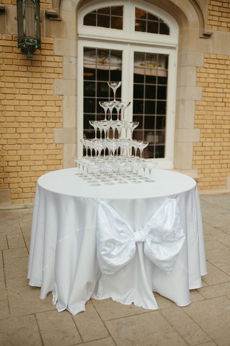 Champagne Tower Table, Champagne Tower, Indianapolis Wedding, Indiana Wedding, Wedding Organization, Chicago Wedding, Wedding Stationary, Wedding Coordinator, Fun Wedding