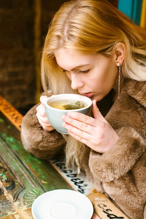 Sipping Tea Reference, Person Drinking Tea Reference, Drinking Tea Pose Reference Drawing, Drinking Tea Reference, Someone Drinking Reference, Person Drinking Tea, Drinking Tea Pose, Person Drinking Reference, Drinking Tea Pose Reference