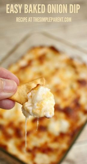 Baked Cream Cheese Onion Dip Recipe is Always a Hit! Cheese Onion Dip, Baked Onion Dip, Pepperoni Dip, Baked Cream Cheese, Baked Onion, Chips Dip, Onion Dip Recipe, Hot Appetizers, Cheesecake Dip