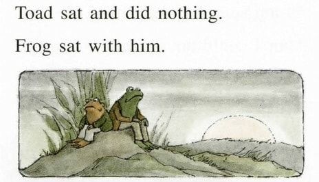 Toad Sat And Did Nothing, Tomte Tummetott, Frog Sitting, Motivation Poster, A Little Life, A Frog, Frog And Toad, The Frog, Pics Art