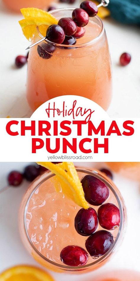 Christmas Brunch Drinks, Holiday Punch Recipe, Homemade Stuffing, Christmas Punch Recipes, Holiday Punch, Christmas Punch, Brunch Drinks, Punch Recipe, Icebreakers