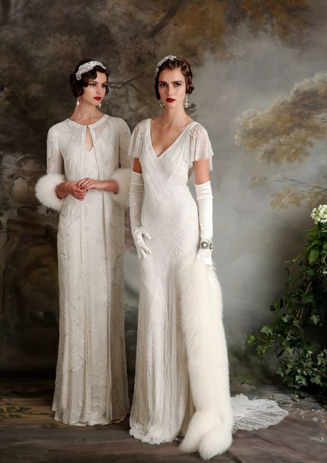 Eliza Jane Howell - cuentas y adornados vestidos de novia de inspiración Art Deco Art Deco Wedding Dress, Deco Wedding Dress, Eliza Jane, Country Wedding Dresses, Vestidos Vintage, Art Deco Wedding, Styl Retro, Best Wedding Dresses, White Dresses