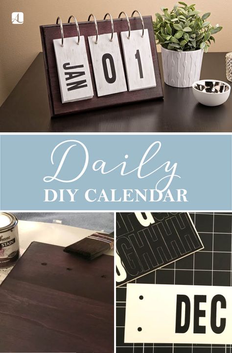 Rustic Flip Calendar | DIY Daily Calendar  #organize #date #DIY Organization Calendar, Handmade Calendar, Countdown Calendar Printable, Flip Calendar, Dry Erase Board Calendar, American Lifestyle, Unique Calendar, Calendar Organization, Daily Calendar