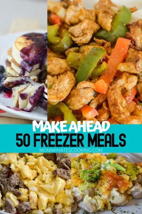 Once A Month Cooking Recipes, Mediterranean Freezer Meals, Homemade Freezer Biscuits, Homemade Frozen Pizza, Meals For The Family, Chicken Freezer Meals, Freezer Dinners, Slow Cooker Bbq Chicken, Freezer Friendly Meals