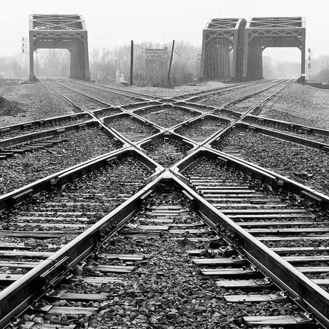 Cross Photography, Railroad Photography, Old Trains, Black And White Photograph, Old Train, Level Design, Train Pictures, Choose Wisely, Blue Island