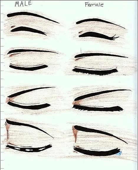 Anime Closed Eyes, Anime Eyebrows, Closed Eye Drawing, Buku Diy, Eye Drawings, How To Draw Anime Eyes, Realistic Eye Drawing, Eye Expressions, Manga Eyes