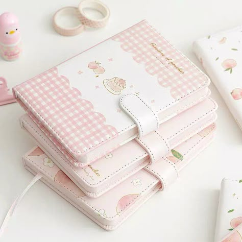 Kawaii Notebook, Kasut Wanita, Kawaii Stationary, Peach Print, Stationery Obsession, Cute Stationary School Supplies, Stationary Art, Cute School Stationary, Cute Pencil Case