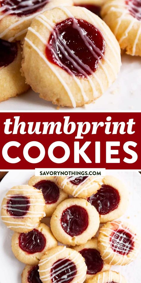 Classic Thumbprint Cookies Recipe, Christmas Thumbprint Cookies Recipes, Santa Thumbprint Cookies, Christmas Cookies Recipes Traditional, Betty Crocker Thumbprint Cookies Recipe, Short Bread Thumbprint Cookies, Savory Thumbprint Cookies, Thumbprints Cookies Recipe, Thumbprint Shortbread Cookies