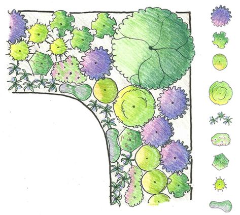 Design Spotlight: Plan for a sunny corner garden | Southern Living Plants Sunshine Ligustrum, Corner Landscaping, Southern Living Plants, Sun Loving Plants, Desain Lanskap, Planting Plan, Corner Garden, Flower Garden Design, Landscape Design Plans