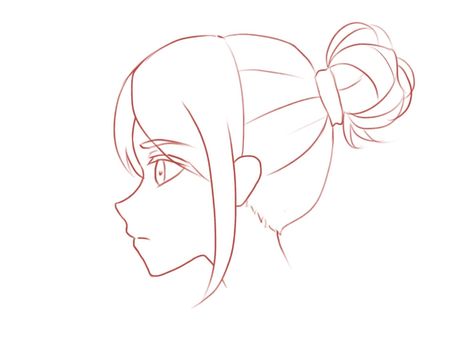 How to Draw the Head and Face – Anime-style Guideline Side View Drawing Tutorial – Mary Li Art Face Side View Drawing, Anime Side View, Side Face Drawing, Side View Of Face, Ponytail Drawing, Side View Drawing, Anime Face Drawing, Unicornios Wallpaper, Base Anime