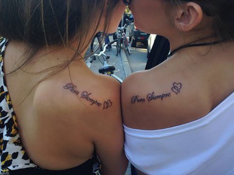 28 SUPER Copy-Worthy Friendship Quote Tattoos For You & Your BFF Matching Tattoos For Best Friends Quotes, Friendship Quotes Tattoos, Friendship Tattoo Quotes, Best Friend Tattoos Quotes, Best Friend Quote Tattoos, Friendship Quote Tattoos, Best Friend Tattoo Quotes, Sister Tattoos Quotes, Mum Tattoos