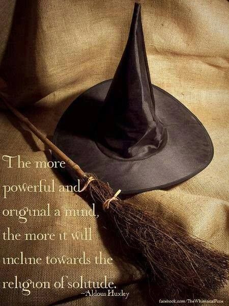 Magick Wicca Witch Witchcraft:  "The more powerful and original a #mind, the more it will incline towards the religion of #solitude." - Aldous Huxley Baba Jaga, Which Witch, Kiernan Shipka, Witches Hat, A Broom, Baba Yaga, Season Of The Witch, Wicked Witch, Practical Magic