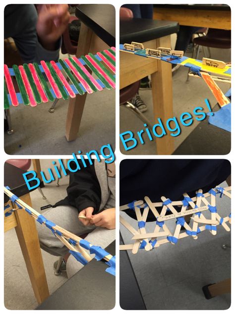 A week of STEM challenges! www.theardentteacher.com Popsicle Bridge, Vetenskapliga Experiment, Stem Camp, Stem Club, Steam Challenges, Steam Ideas, Stem Curriculum, Stem Elementary, Building Bridges